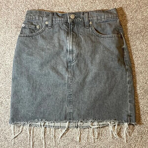NWOT Lucky Brand gray denim skirt 4